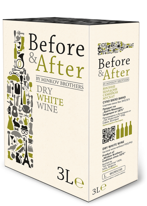 Minkov Brothers Before & After Chardonnay, Rhienriesling, Semillion, Muscat