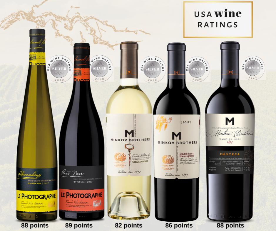 The wines of Minkov Brothers Wine Cellar received international recognition again!